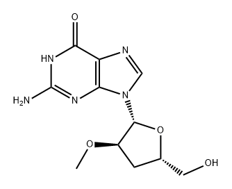 Guanosine, 3'-deoxy-2'-O-methyl- (9CI) 结构式