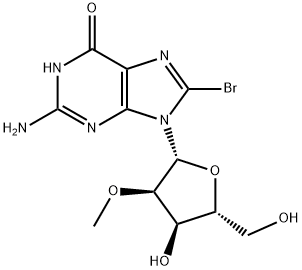 8-Br-2'-O-Me-Guo 结构式