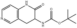 (2-氧代-1,2,3,4-四氢-1,6-萘-3-基)氨基甲酸叔丁酯 结构式