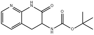 Carbamic acid, (1,2,3,4-tetrahydro-2-oxo-1,8-naphthyridin-3-yl)-, 1,1-dimethylethyl ester (9CI) 结构式