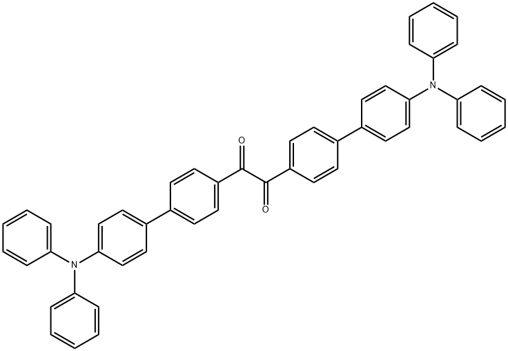 1,2-双(4'-(二苯基氨基)-[1,1'-联苯]-4-基)乙烷-1,2-二酮 结构式