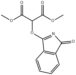 Propanedioic acid, 2-[(1-oxo-1H-isoindol-3-yl)oxy]-, 1,3-dimethyl ester 结构式