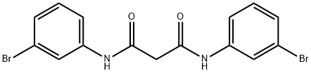 N1,N3双(3-溴苯基)丙二酰胺 结构式