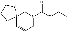 1,4-Dioxa-7-azaspiro[4.5]dec-9-ene-7-carboxylic acid, ethyl ester 结构式