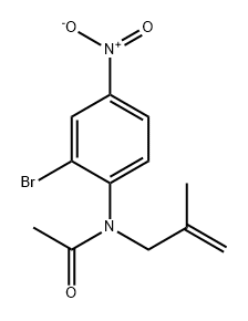 Acetamide, N-(2-bromo-4-nitrophenyl)-N-(2-methyl-2-propen-1-yl)- 结构式
