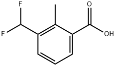 3-(二氟甲基)-2-甲基苯甲酸 结构式