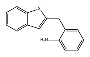 2-(苯并[B]噻吩-2-基甲基)苯胺 结构式