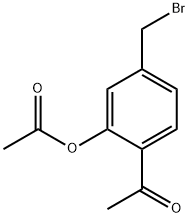 Ethanone, 1-[2-(acetyloxy)-4-(bromomethyl)phenyl]- 结构式