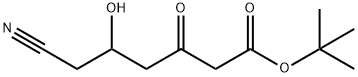 Hexanoic acid, 6-cyano-5-hydroxy-3-oxo-, 1,1-dimethylethyl ester 结构式