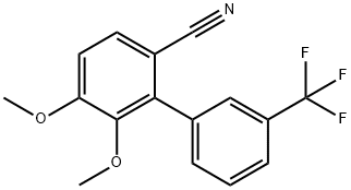 [1,1'-Biphenyl]-2-carbonitrile, 5,6-dimethoxy-3'-(trifluoromethyl)- 结构式