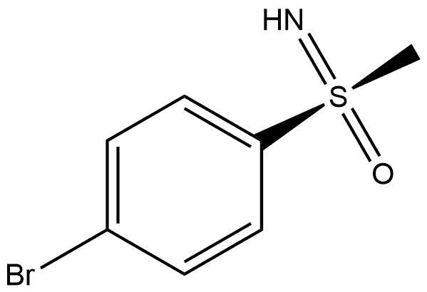 (R)-S-(4-bromophenyl)-S-methylsulfoximine 结构式