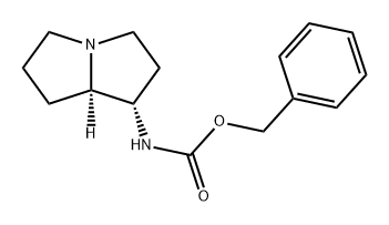 Carbamic acid, [(1S,7aR)-hexahydro-1H-pyrrolizin-1-yl]-, phenylmethyl ester (9CI) 结构式