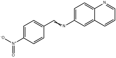 N-(4-Nitrobenzylidene)quinolin-6-amine 结构式