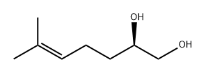 (R)-6-甲基庚-5-烯-1,2-二醇 结构式