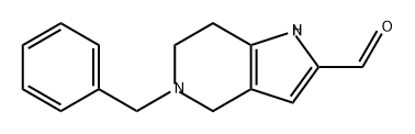 1H-Pyrrolo[3,2-c]pyridine-2-carboxaldehyde, 4,5,6,7-tetrahydro-5-(phenylmethyl)- 结构式