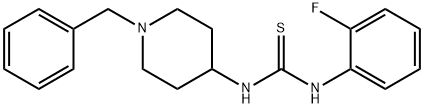 1-(1-苄基哌啶-4-基)-3-(2-氟苯基)硫脲 结构式