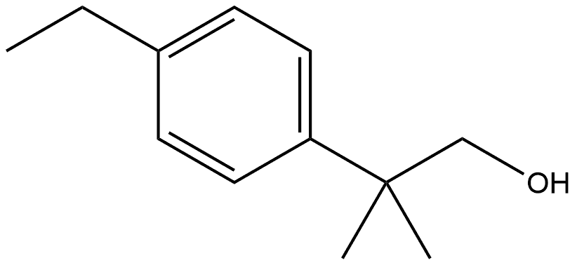 Benzeneethanol, 4-ethyl-β,β-dimethyl- 结构式