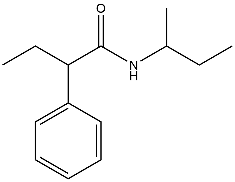 α-Ethyl-N-(1-methylpropyl)benzeneacetamide 结构式