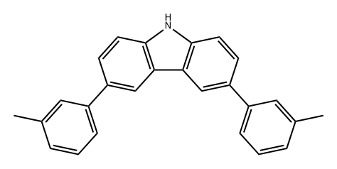 9H-Carbazole, 3,6-bis(3-methylphenyl)- 结构式