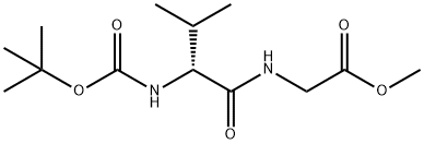 Glycine, N-[(1,1-dimethylethoxy)carbonyl]-D-valyl-, methyl ester 结构式