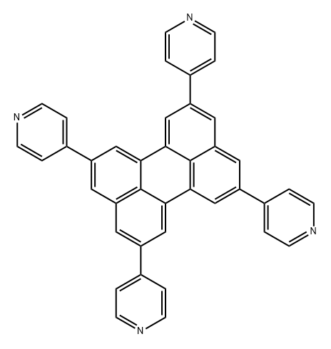 2,5,8,11-四(吡啶-4-基)苝 结构式