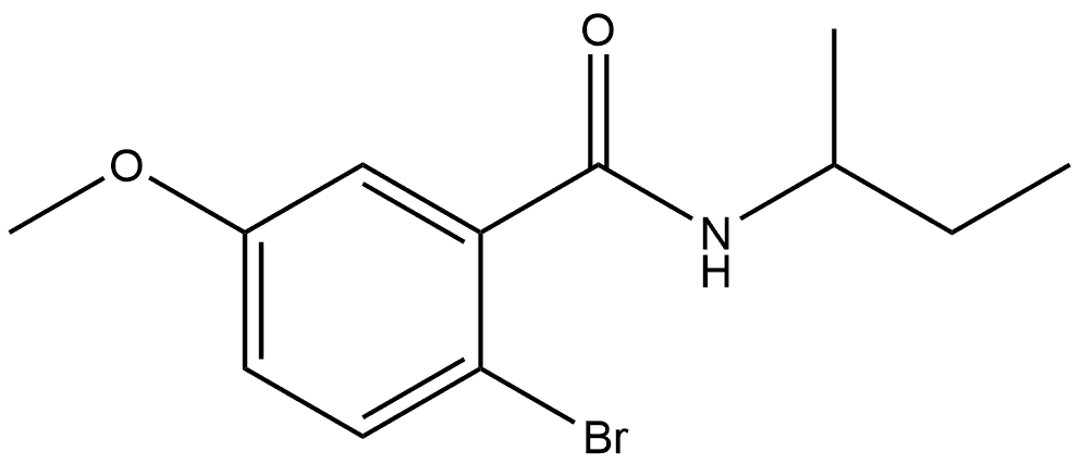 2-Bromo-5-methoxy-N-(1-methylpropyl)benzamide 结构式