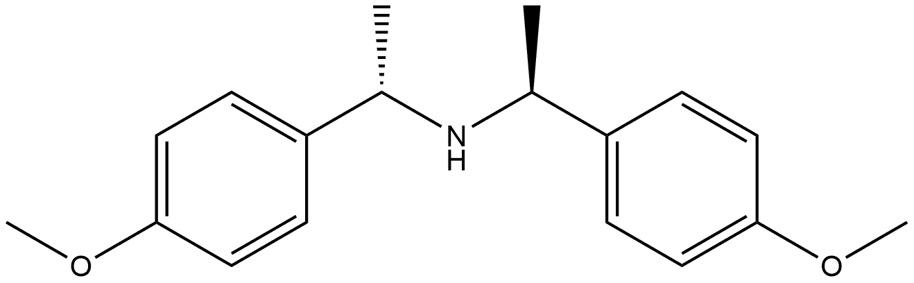 (S)-bis((S)-1-(4-methoxyphenyl)ethyl)amine 结构式