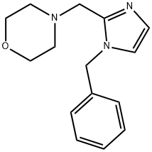 Morpholine, 4-[[1-(phenylmethyl)-1H-imidazol-2-yl]methyl]- 结构式