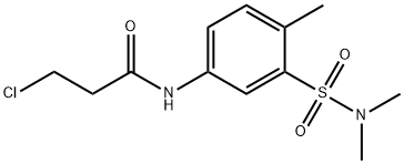 3-氯-N-(3-(N,N-二甲基氨磺酰基)-4-甲基苯基)丙酰胺 结构式