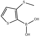 3-(Methylthio)thiophen-2-ylboronic acid 结构式