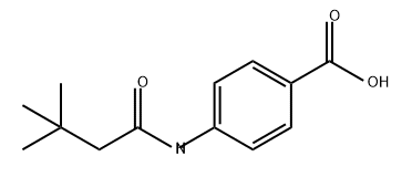 4-[(3,3-二甲基-1-氧代丁基)氨基]苯甲酸 结构式