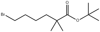 6-溴-2,2-二甲基己酸叔丁酯 结构式