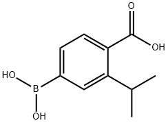 4-Carboxy-3-isopropylphenylboronic acid 结构式