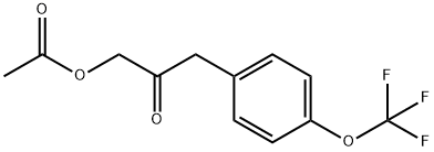 2-Propanone, 1-(acetyloxy)-3-[4-(trifluoromethoxy)phenyl]- 结构式