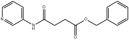 Butanoic acid, 4-oxo-4-(3-pyridinylamino)-, phenylmethyl ester 结构式