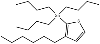 Stannane, tributyl(3-hexyl-2-thienyl)- 结构式