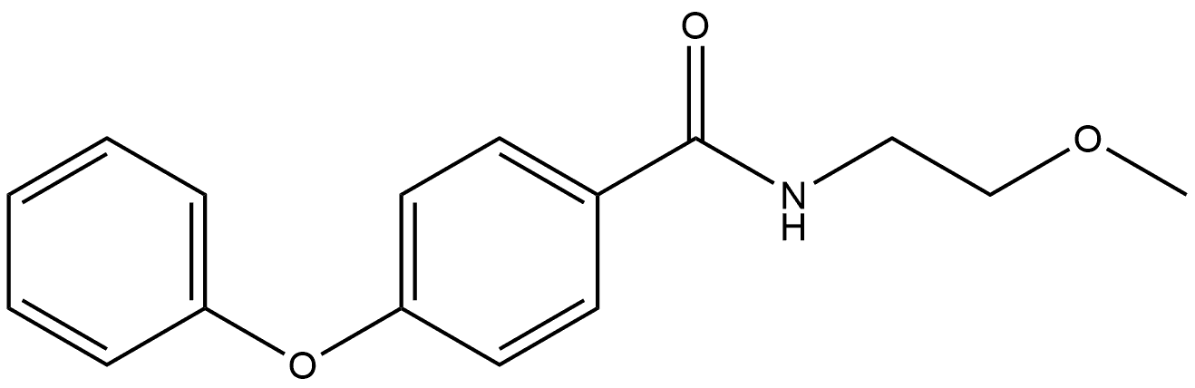 N-(2-Methoxyethyl)-4-phenoxybenzamide 结构式