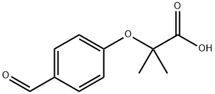 Propanoic acid, 2-(4-formylphenoxy)-2-methyl- 结构式