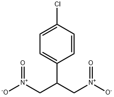 2-(4-氯苯基)-1,3-二硝基丙烷 结构式