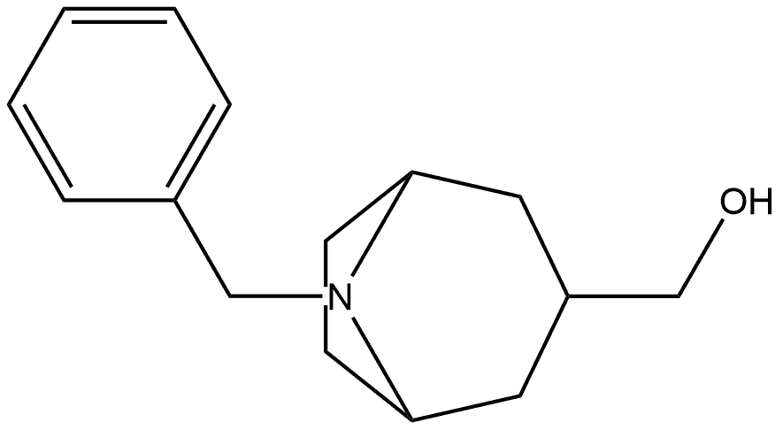 8-Azabicyclo[3.2.1]octane-3-methanol, 8-(phenylmethyl)-, (3-endo)- 结构式