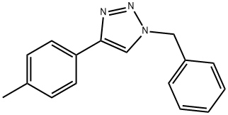 1H-1,2,3-Triazole, 4-(4-methylphenyl)-1-(phenylmethyl)- 结构式