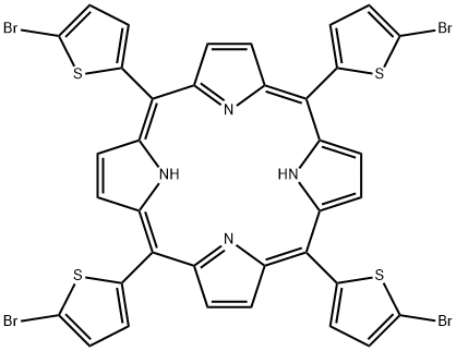 21H,23H-Porphine, 5,10,15,20-tetrakis(5-bromo-2-thienyl)- 结构式