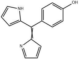 Phenol, 4-(1H-pyrrol-2-yl-2H-pyrrol-2-ylidenemethyl)- 结构式