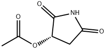2,5-Pyrrolidinedione, 3-(acetyloxy)-, (3S)- 结构式