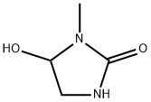 2-Imidazolidinone, 5-hydroxy-1-methyl- 结构式