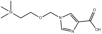 1-[[2-(三甲基硅基)乙氧基]甲基]-1H-咪唑-4-甲酸 结构式