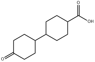 4'-氧代-[1,1'-双(环己烷)]-4-羧酸 结构式