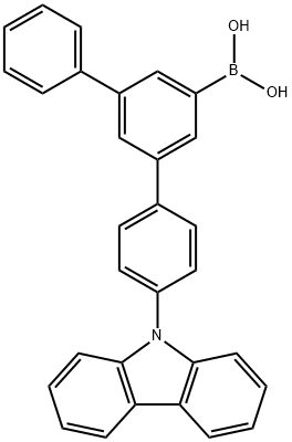 Boronic acid, [4-(9H-carbazol-9-yl)[1,1':3',1''-terphenyl]-5'-yl]- (9CI) 结构式