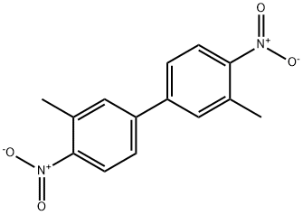 3,3'-DIMETHYL-4,4'-DINITRO-1,1'-BIPHENYL 结构式