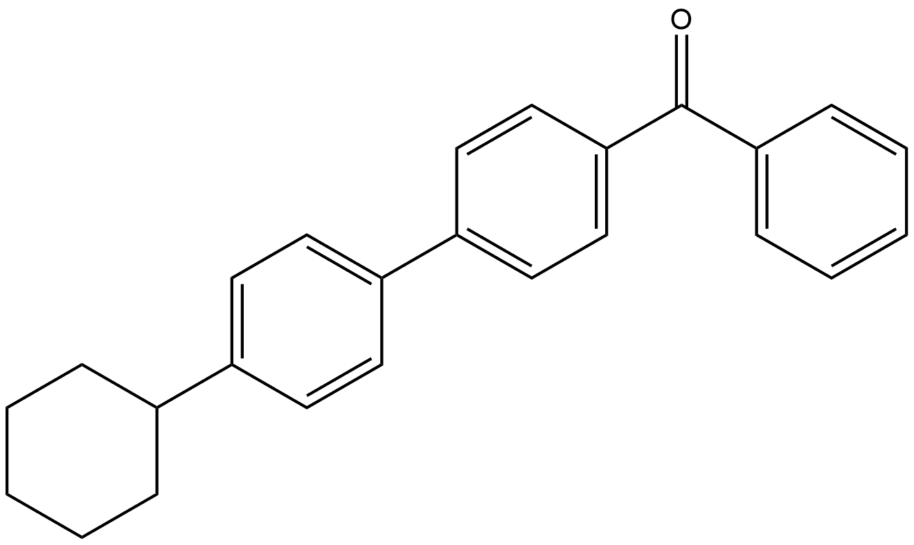 (4'-Cyclohexyl[1,1'-biphenyl]-4-yl)phenylmethanone 结构式